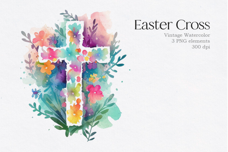 vintage-watercolor-easter-cross-clipart