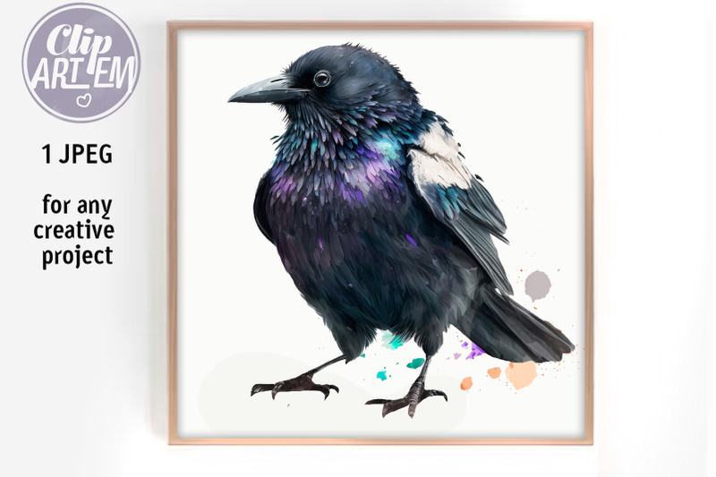 cute-baby-raven-crow-watercolor-jpeg-image-digital-print-home-decor