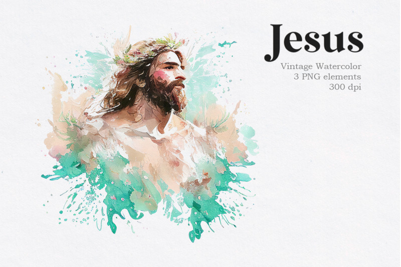 jesus-christ-vintage-watercolor-clipart