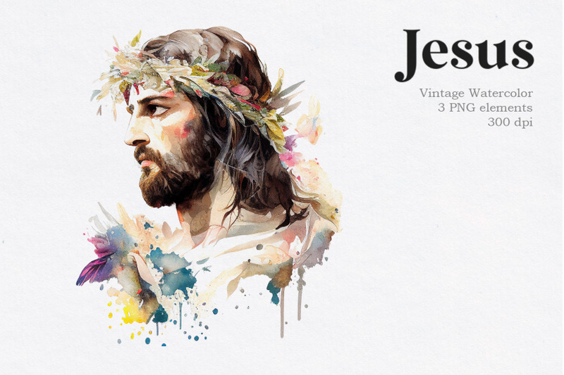 jesus-christ-vintage-watercolor-clipart