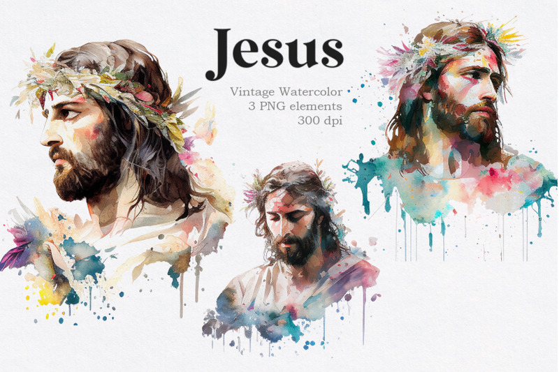 jesus-christ-vintage-watercolor-clipart