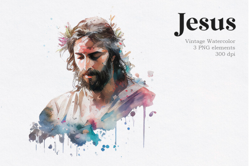 jesus-christ-vintage-watercolor-clipart