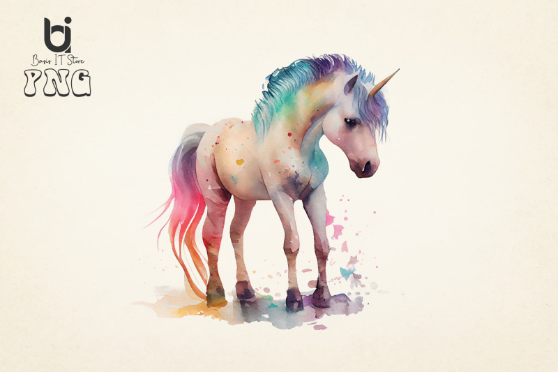 unicorn-fairy-watercolor-sublimation-bundle-png-clipart