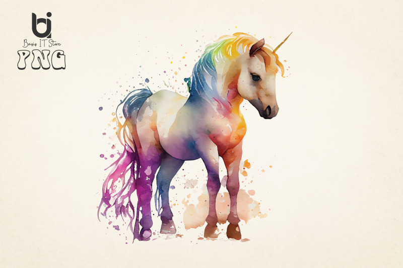 unicorn-fairy-watercolor-sublimation-bundle-png-clipart