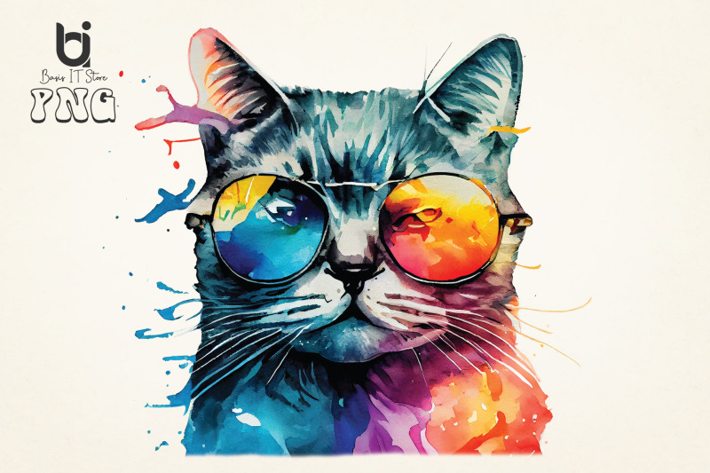 watercolor-cute-cats-superstar-sublimation-design-bundle-png