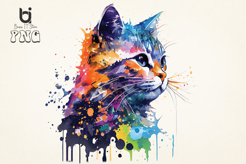 watercolor-cute-cats-superstar-sublimation-design-bundle-png