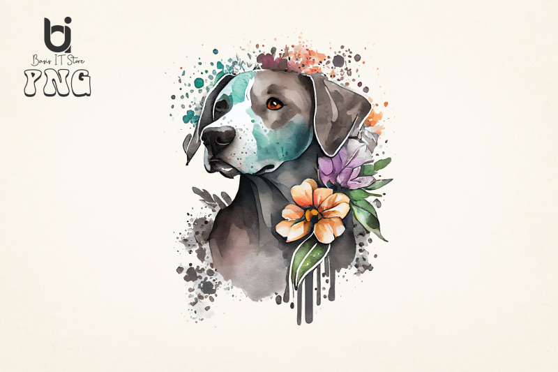 dogs-with-flowers-png-watercolor-sublimation-bundle