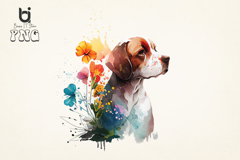 dogs-with-flowers-png-watercolor-sublimation-bundle