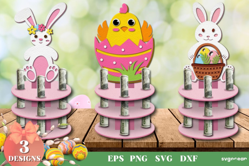 easter-money-cake-holder-layered-svg