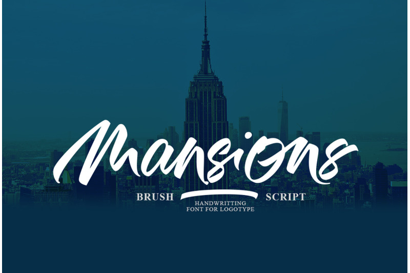 manshion-brush-script
