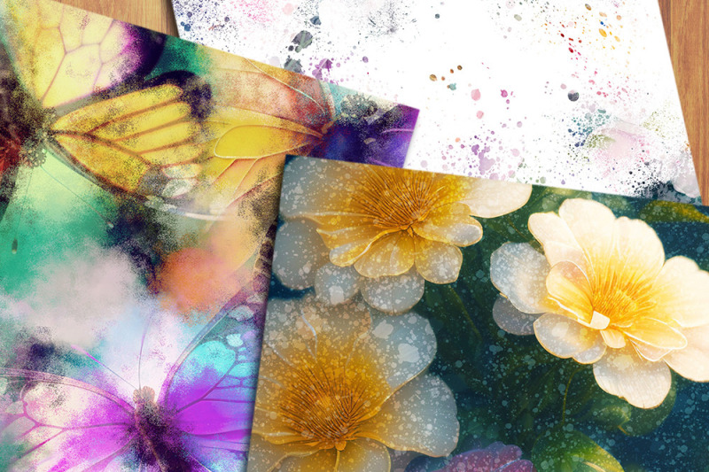 watercolor-floral-digital-papers-spring-flowers-backgrounds