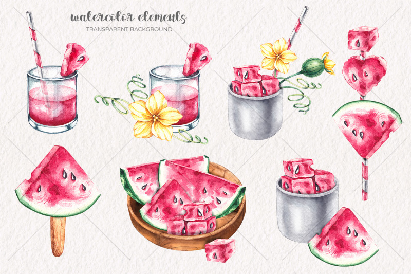 watercolor-watermelon-watercolor-clipart-png