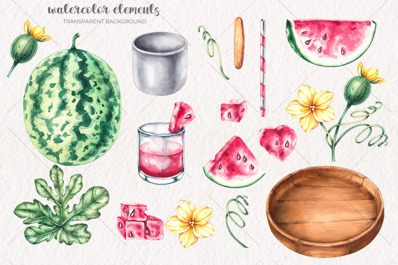 watercolor-watermelon-watercolor-clipart-png