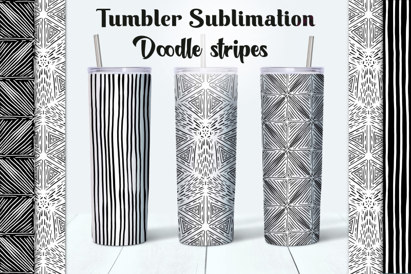 3-black-and-white-doodle-stripes-tumbler-sublimation-designs