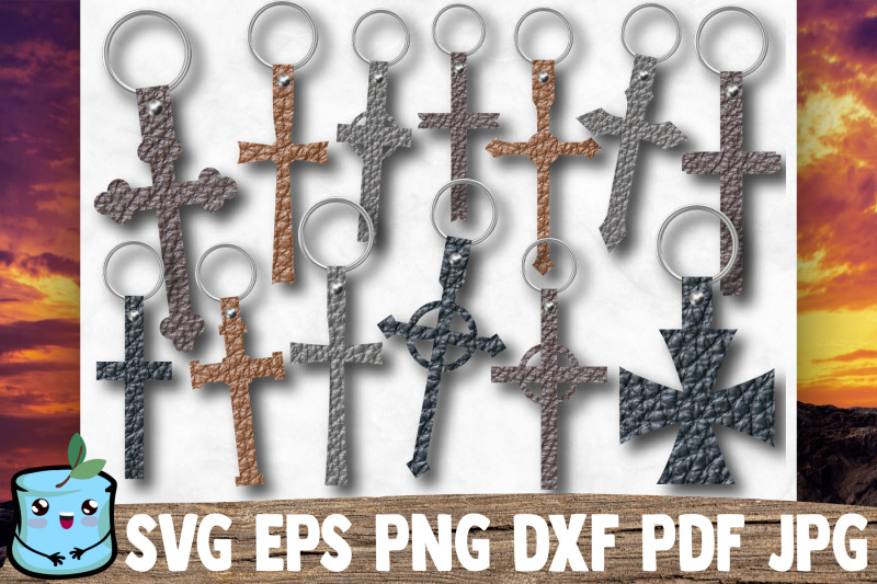 cross-keychain-holders-svg-bundle-key-fob-cut-files