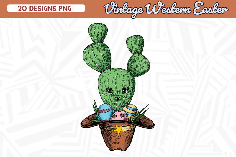 vintage-bunny-cactus-western-easter