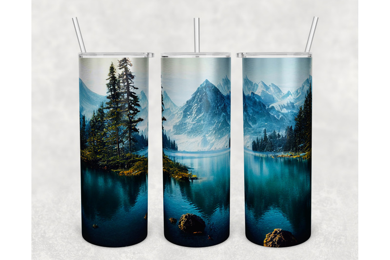 lake-tumbler-wraps-bundle-20-oz-skinny-tumbler-lake-sublimation-png