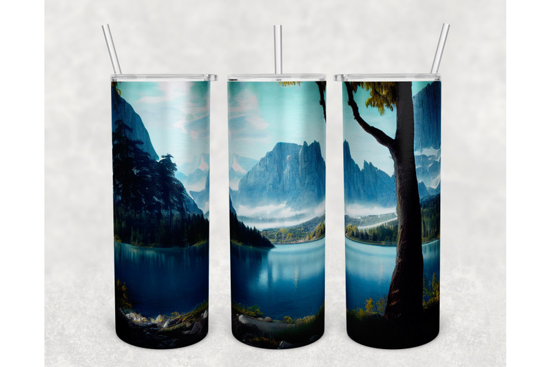 lake-tumbler-wraps-bundle-20-oz-skinny-tumbler-lake-sublimation-png