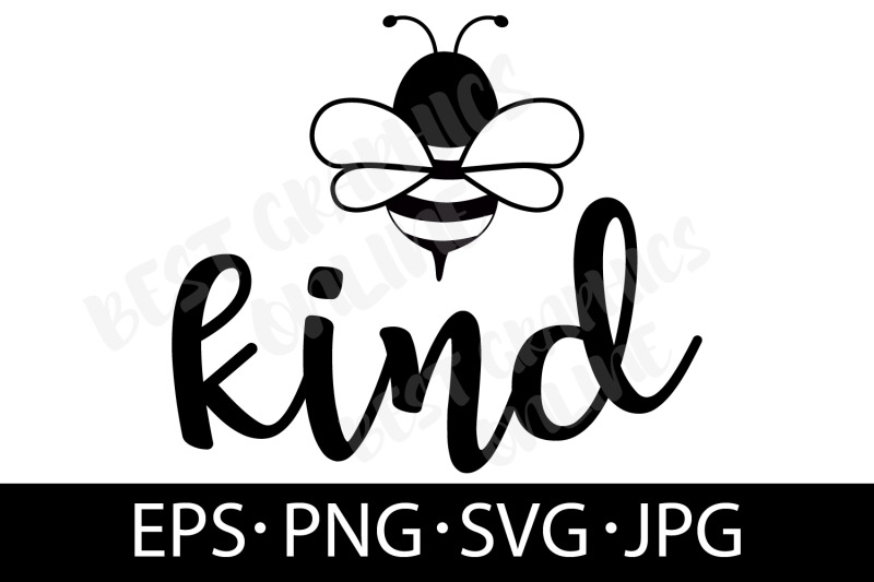 bee-kind-svg-vector-cut-file-silhouette-clipart-illustration