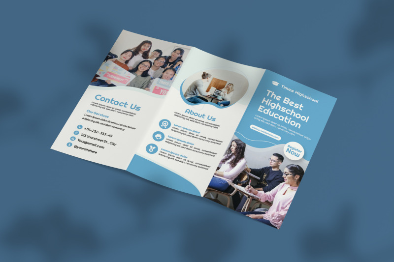 highschool-trifold-brochure