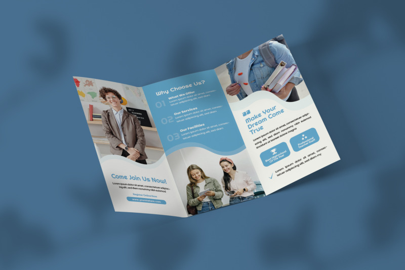 highschool-trifold-brochure