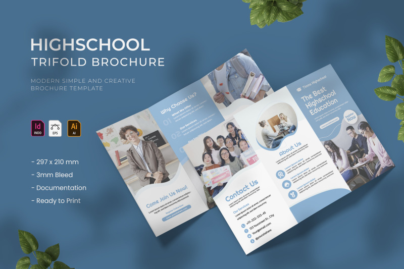 highschool-trifold-brochure