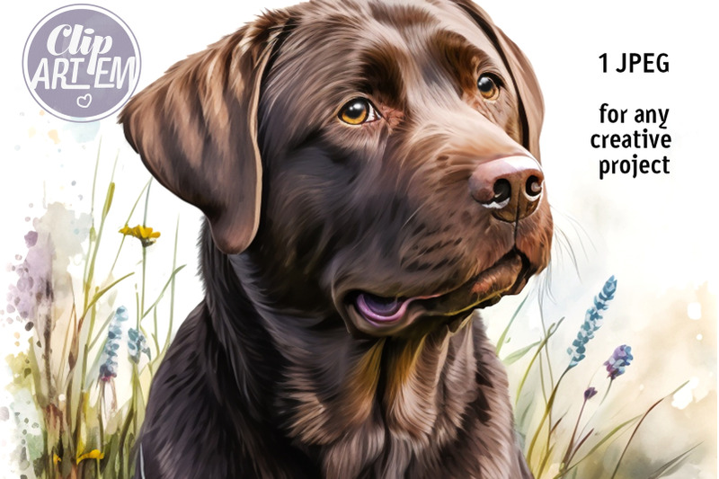 chocolate-lab-in-the-meadow-jpeg-digital-print-image-wall-decor