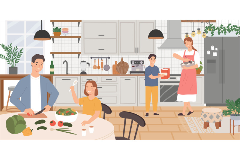 family-cooking-together-breakfast-or-dinner-at-kitchen