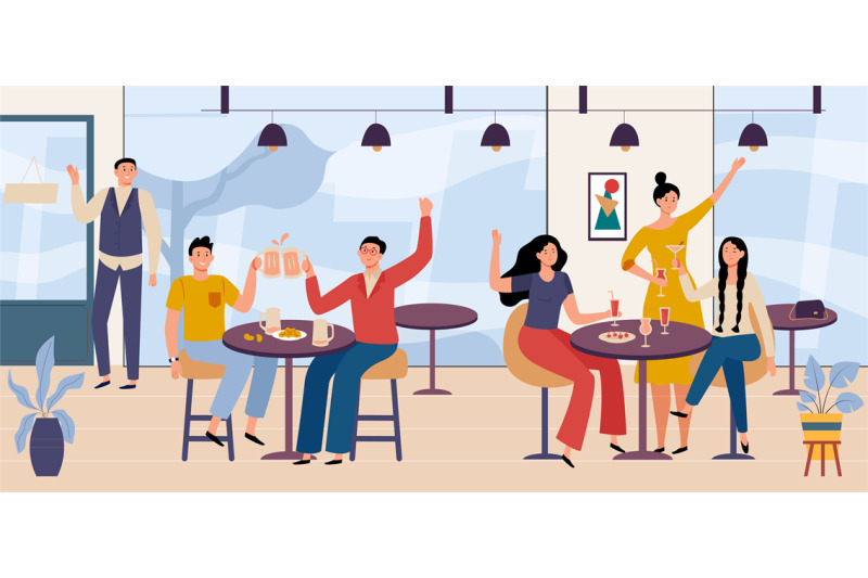 people-in-restaurant-party-with-beer-or-wine