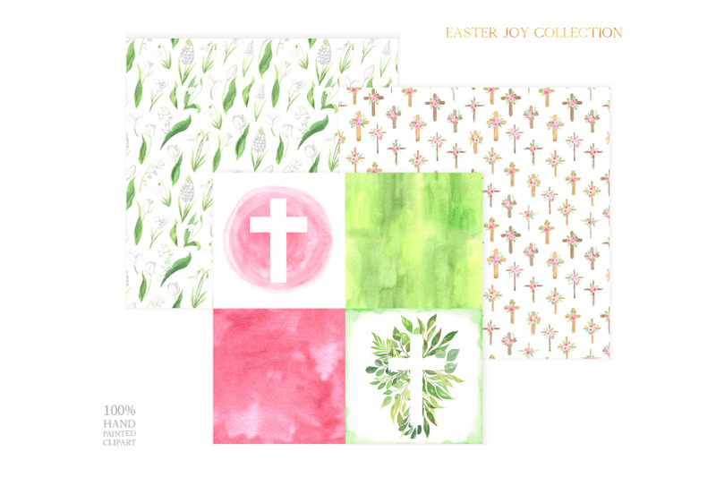 watercolor-easter-crosses-digital-papers