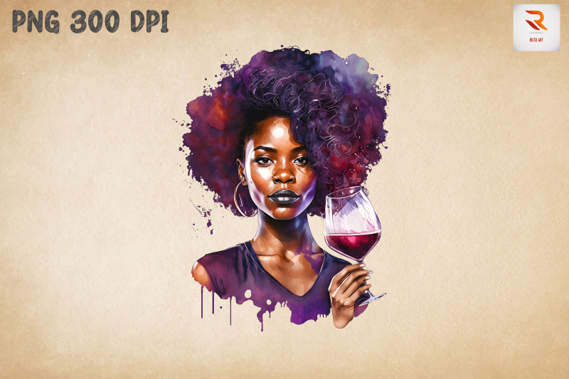 beautiful-afro-girl-and-wine