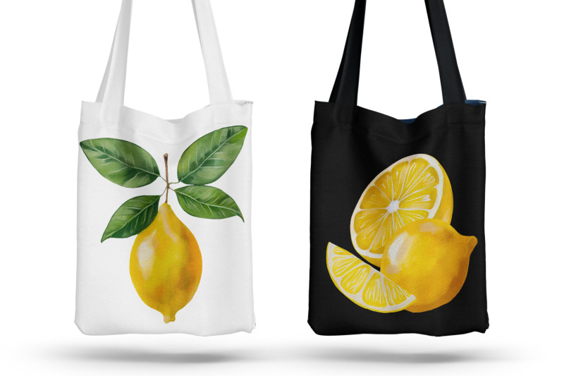 watercolor-lemon-clipart-yellow-citrus-fruit