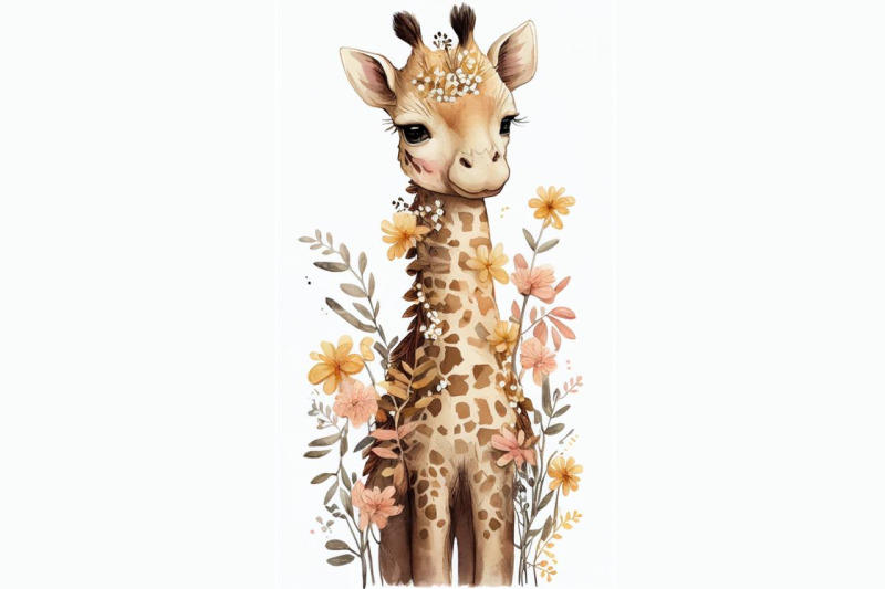 giraffe-with-flowers-spring-collection