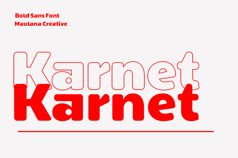 karnet-sans-font