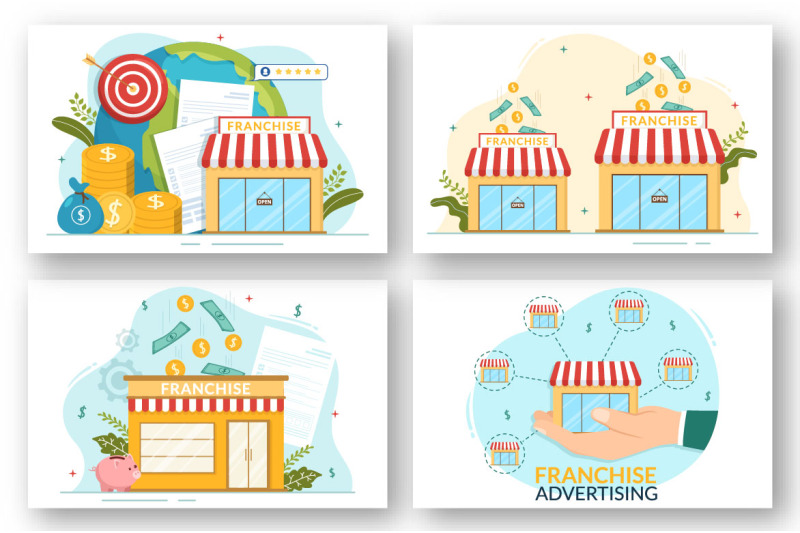 12-franchise-advertising-business-illustration