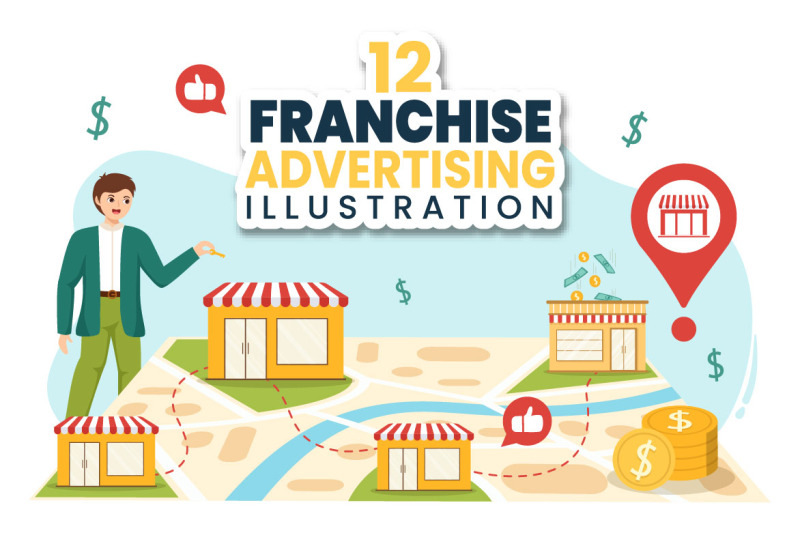 12-franchise-advertising-business-illustration