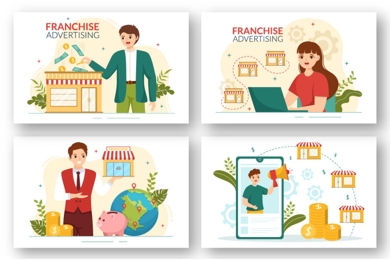 12-franchise-advertising-business-illustration