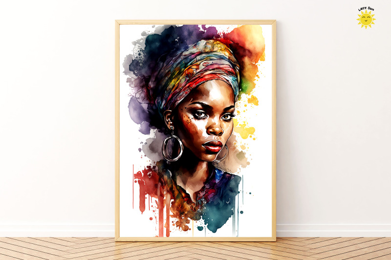 watercolor-african-women-portrait-backgrounds