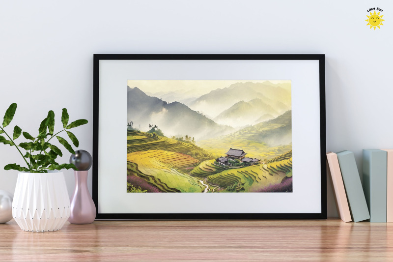 watercolor-beautiful-terraced-landscape-backgrounds