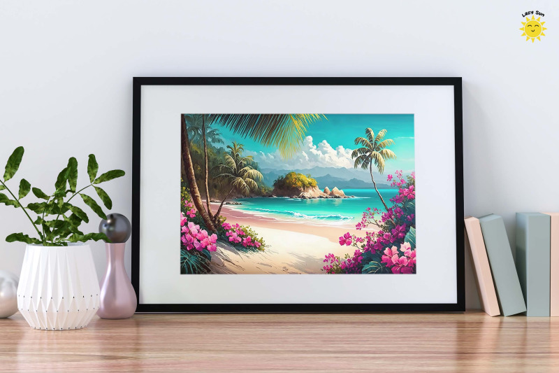 watercolor-beautiful-tropical-beach-backgrounds