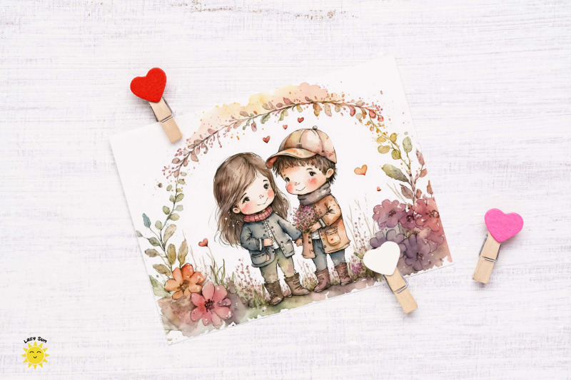 watercolor-adorable-couple-backgrounds