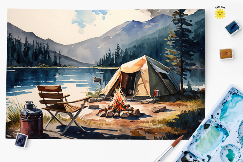 watercolor-camping-lover-backgrounds