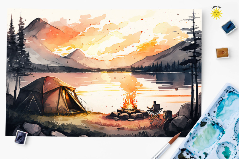 watercolor-camping-lover-backgrounds