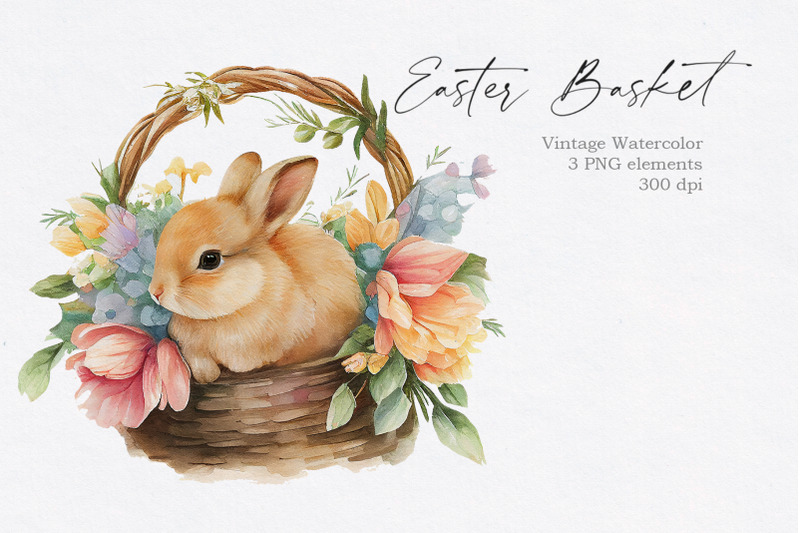 vintage-easter-basket-with-bunny-clipart