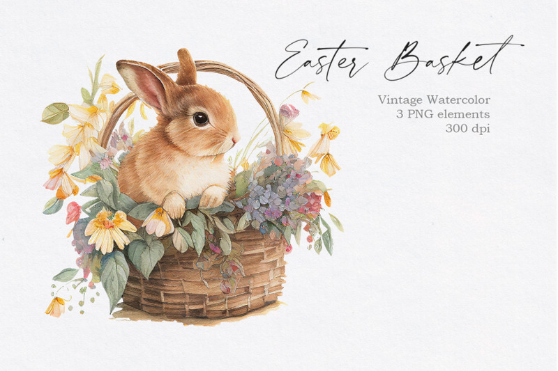 vintage-easter-basket-with-bunny-clipart
