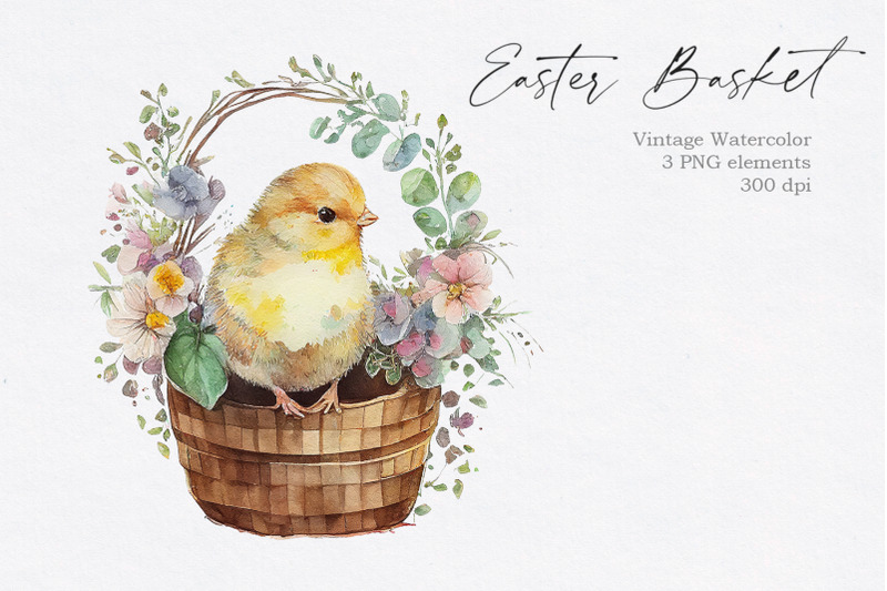 vintage-easter-basket-with-chick-clipart