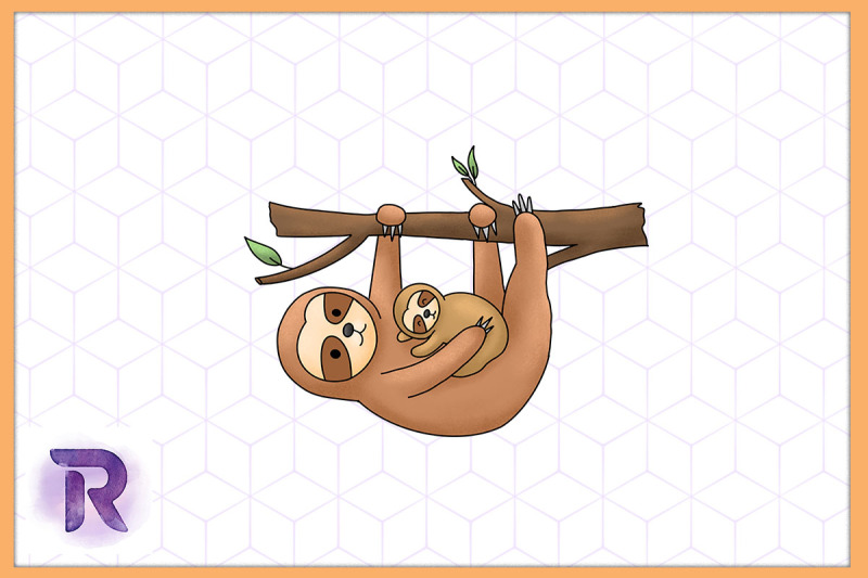 sloth-mama-animal-mother-039-s-day