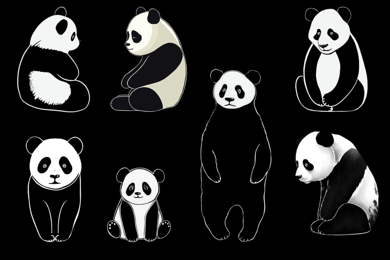 clipart-panda-amp-family-animals-collection