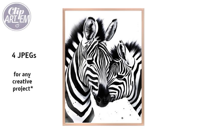 mommy-baby-zebra-bundle-watercolor-4-jpeg-images-bundle-home-decor