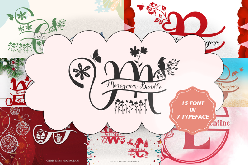 monogram-font-bundle